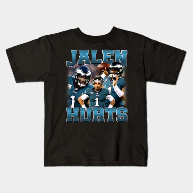 Jalen Hurts Bootleg Tee Vintage Kids T-Shirt by bmbg trian